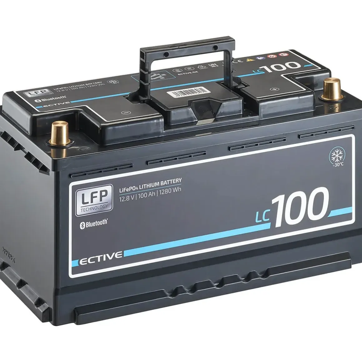 ECTIVE LC 100 LT 12V LiFePO4 Lithium Versorgungsbatterie 100 Ah