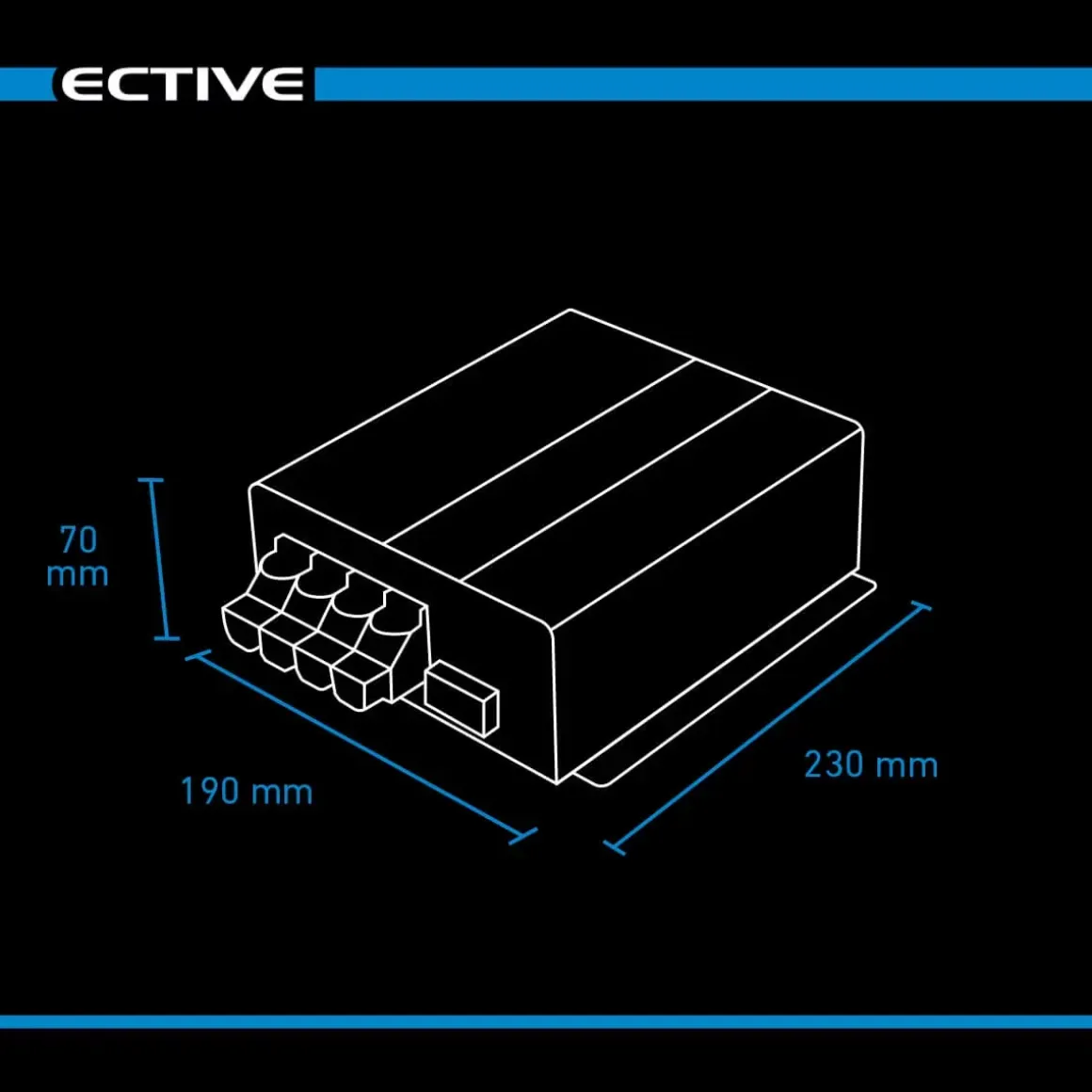 Ective SBB 30 Solar-Ladebooster mit integriertem Solarladeregler 30A
