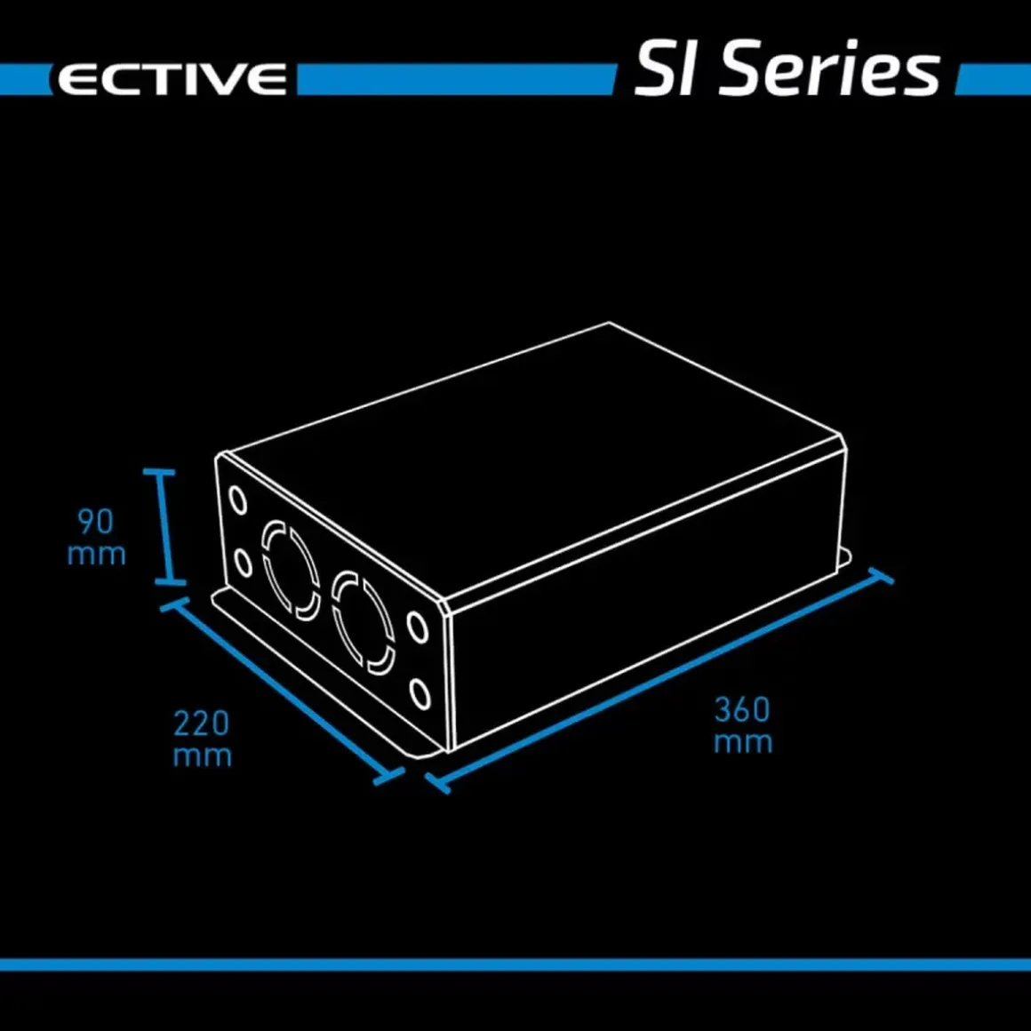 ECTIVE SI 20 2000W/12V Sinus-Wechselrichter mit reiner Sinuswelle