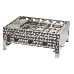 Edelstahl-Gastrobräter 3-flammig Grundmodell  Grill ohne Zubehör