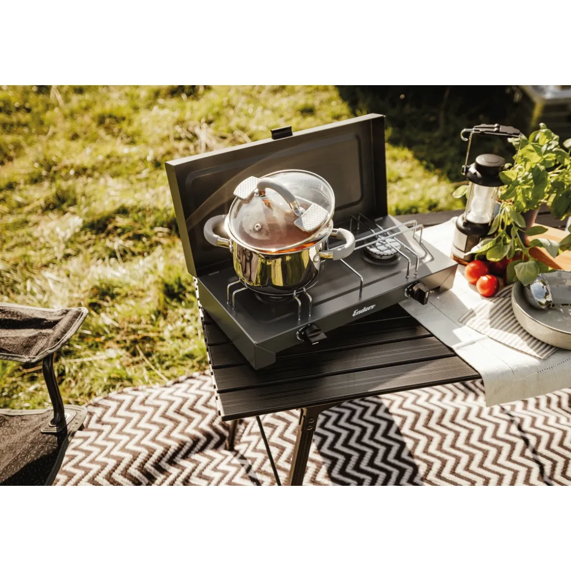 Enders Canberra Campingkocher – 2-flammiger Gaskocher für Outdoor & Camping