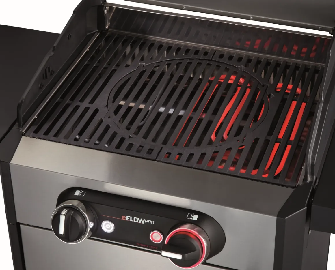 Enders eFlow Pro 2 Turbo Elektrogrill mit Turbo Zone, Switch Grid & Unterschrank