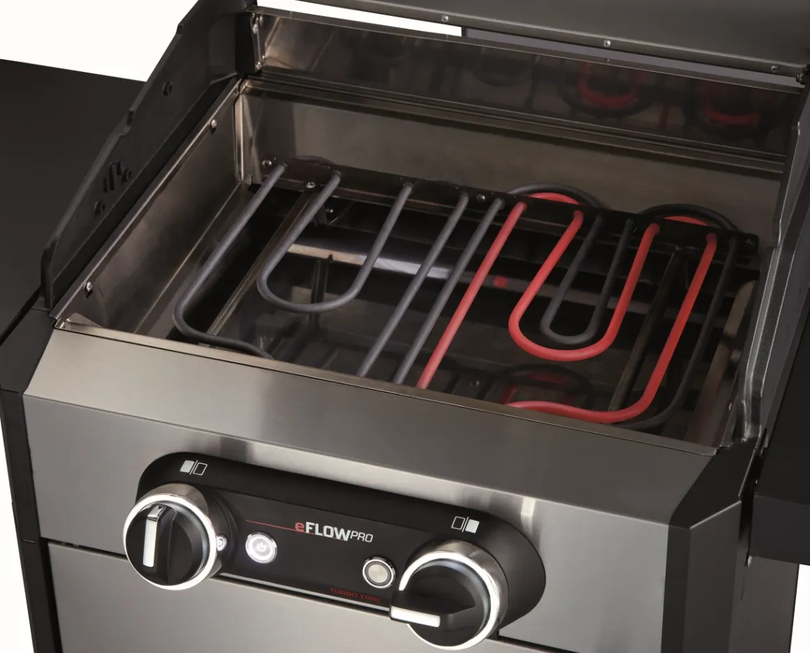 Enders eFlow Pro 2 Turbo Elektrogrill mit Turbo Zone, Switch Grid & Unterschrank