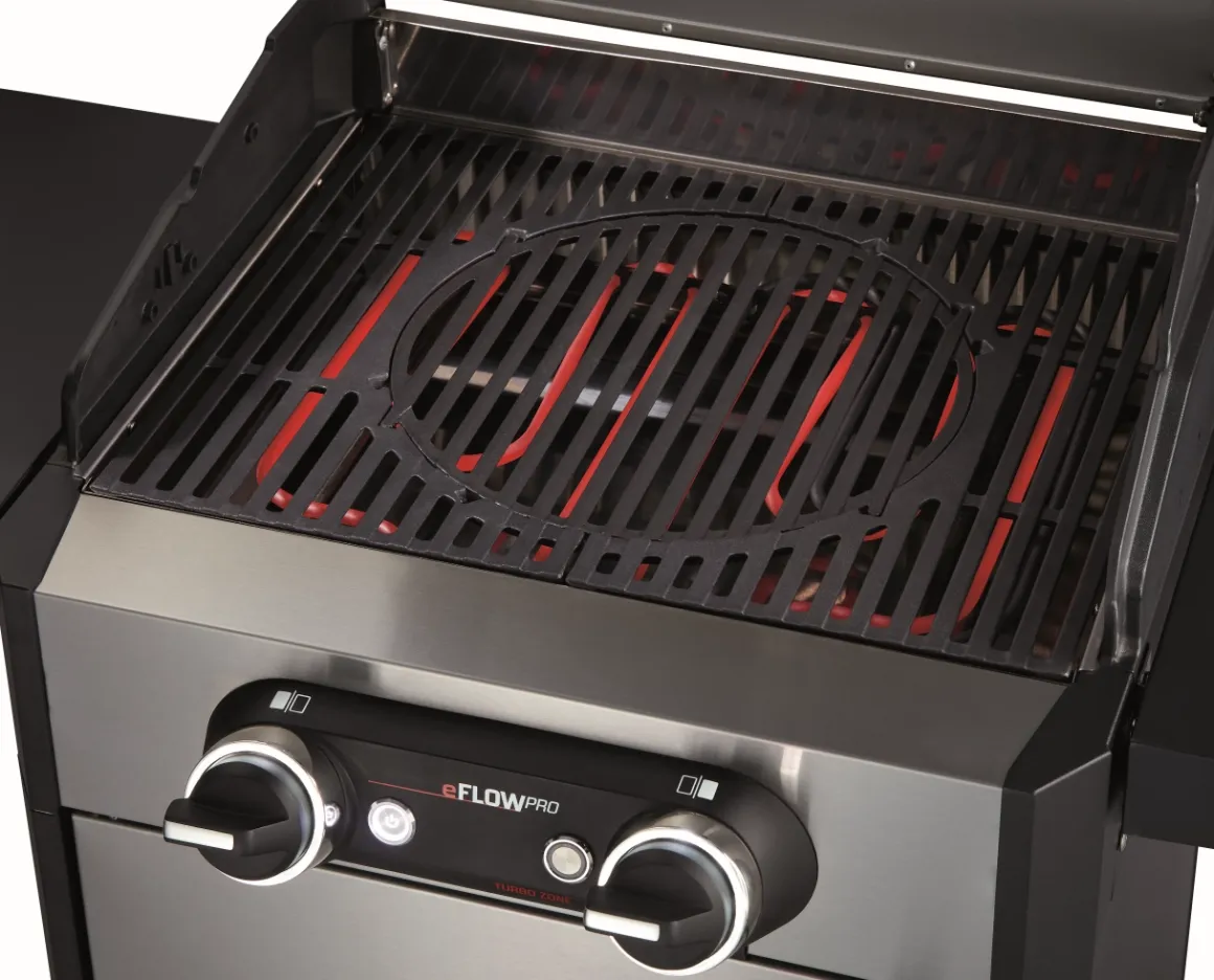 Enders eFlow Pro 2 Turbo Elektrogrill mit Turbo Zone, Switch Grid & Unterschrank