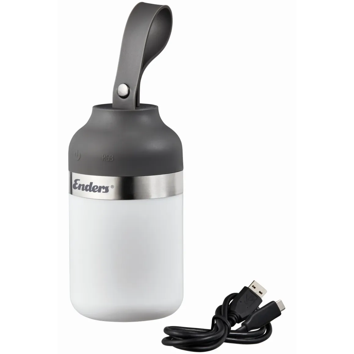 Enders LUVO – wiederaufladbare LED-Campingleuchte mit RGB-Farben, 100 lm