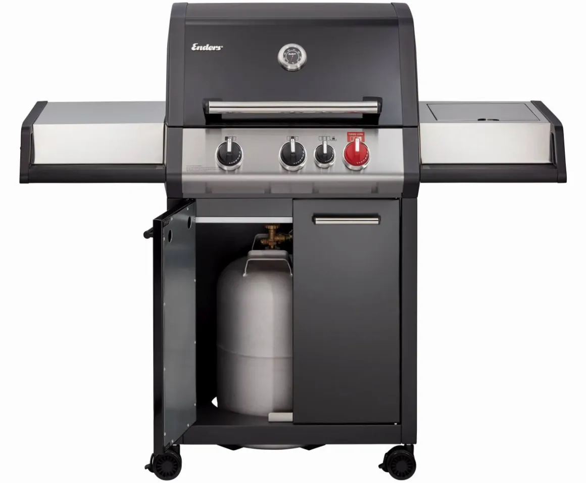 Enders Monroe Black Pro 3 K Turbo Gasgrill