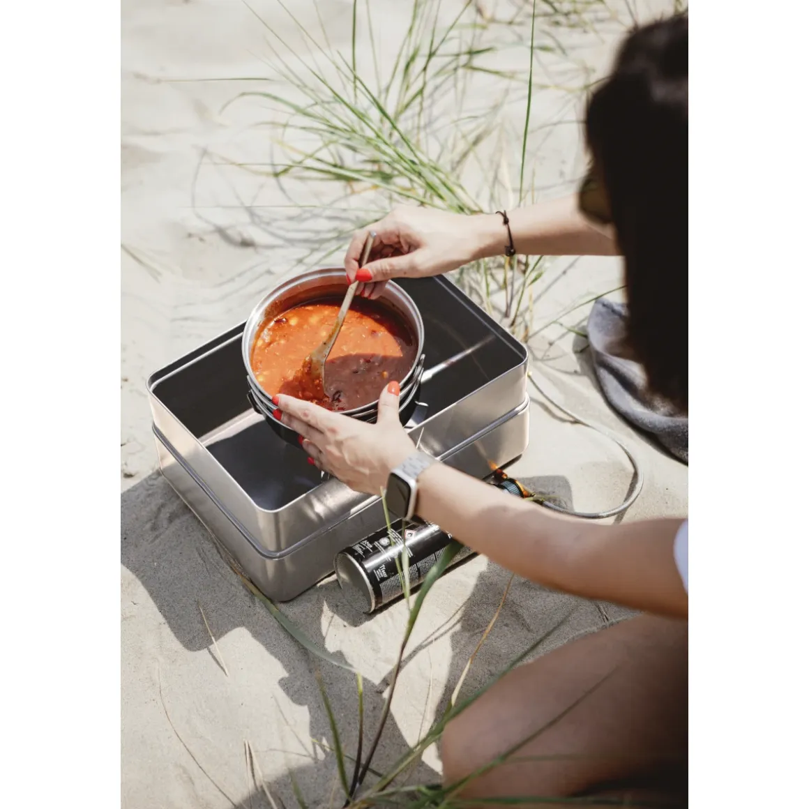 Enders Pace Camping Gasgrill & Gaskocher - 2-in-1 Kombigerät 2 kW