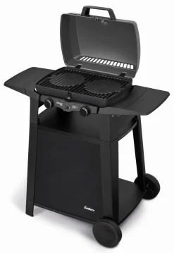 Enders Urban II Pro + Trolley Mobiler Gasgrill  mit 2 Edelstahlbrennern, Deckelthermometer