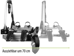 Eufab SD260 ausziehbar 2 Räder für Wohnmobile und Kastenfahrzeuge mit Flügeltüren