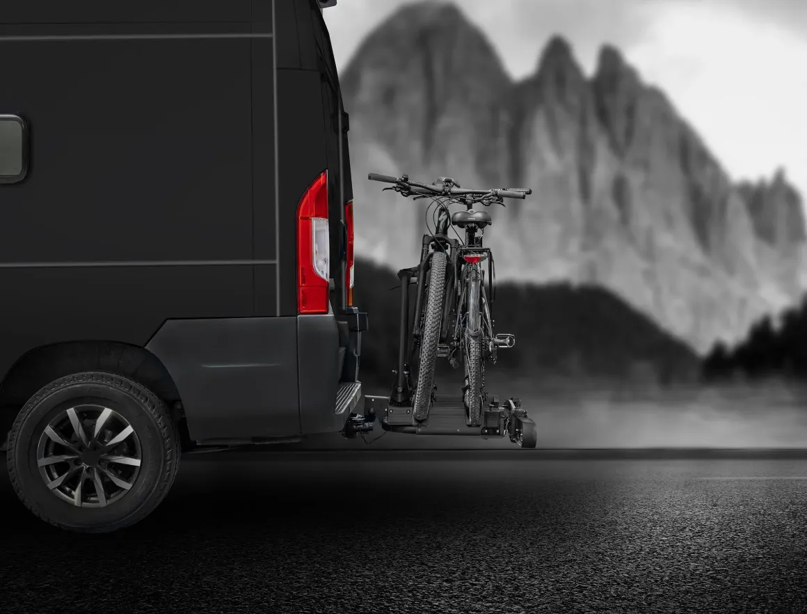 Eufab SD260 black ausziehbar 2 Räder für Wohnmobile und Kastenfahrzeuge mit Flügeltüren