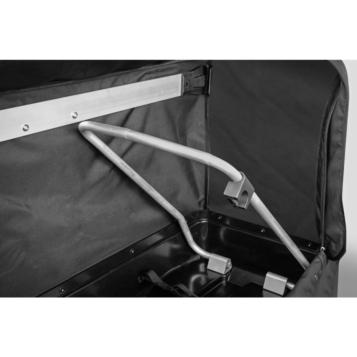 Eufab Transportbox 350 L für Fahrradträger - zusammenklappbar & abschließbar