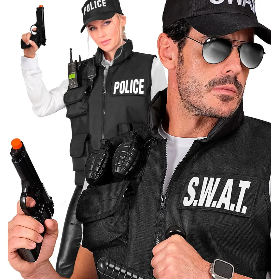 FBI- & Polizei-Spielzeugpistole für Kostüme