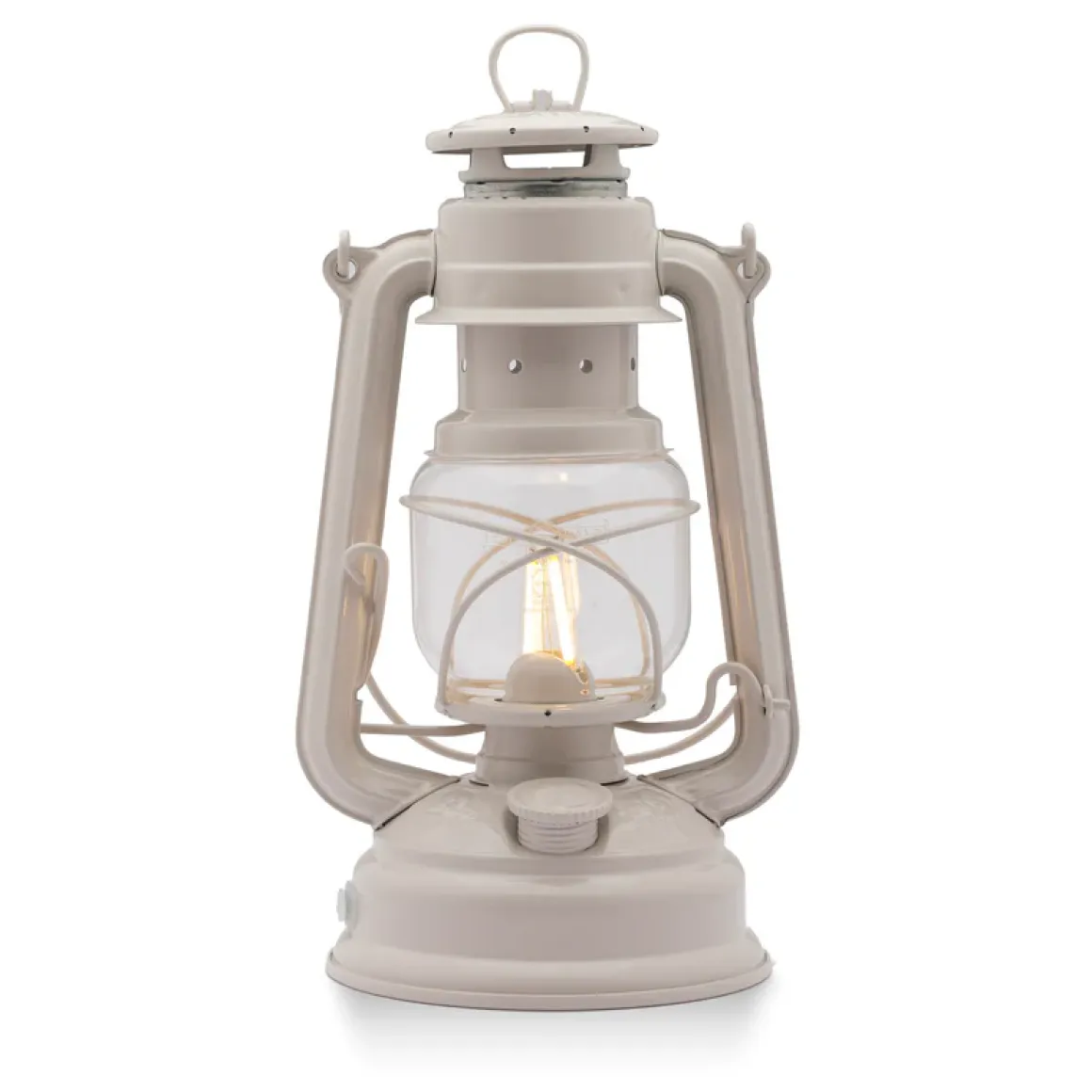 Feuerhand Baby Special 276 LED - Sturmlaterne im Retro-Design mit Akku Soft Beige