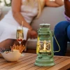 Feuerhand Baby Special 276 LED  - Sturmlaterne im Retro-Design Sage Green