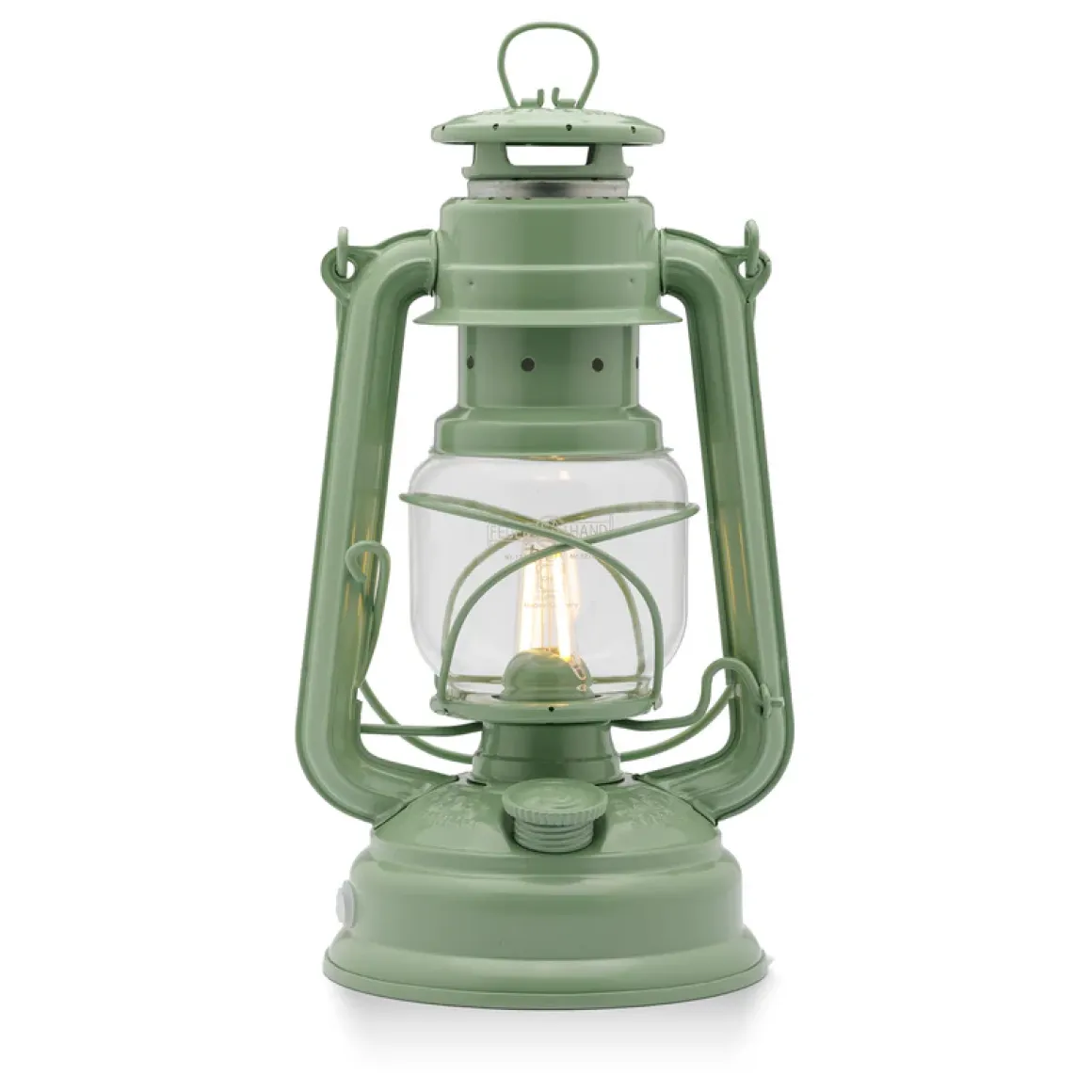 Feuerhand Baby Special 276 LED - Sturmlaterne im Retro-Design Sage Green