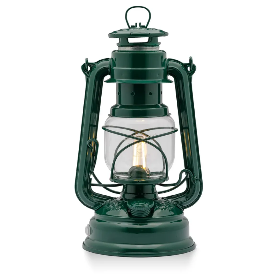 Feuerhand Baby Special 276 LED - Sturmlaterne im Retro-Design Moss Green
