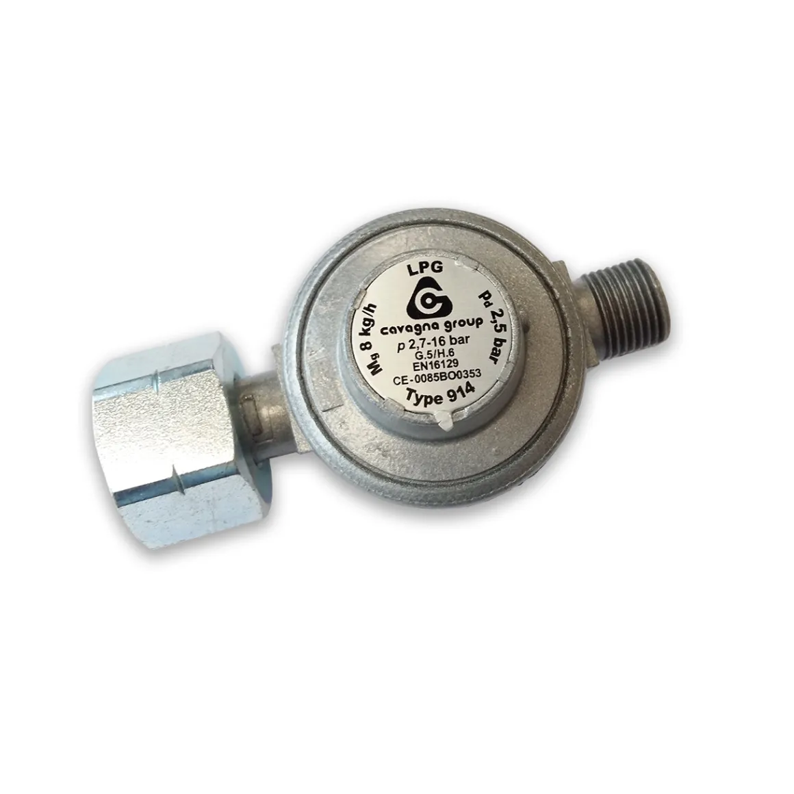 Gas-Druckregler 2,5 bar für Abflammgerät, Gasbrenner