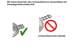 Gasregler 11-Stufen-Regler 25-50 mbar verstellbar   Propan Druckminderer 30