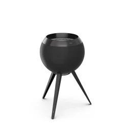 Höfats Moon 45 All Black Feuerschale mit hohem Fuß