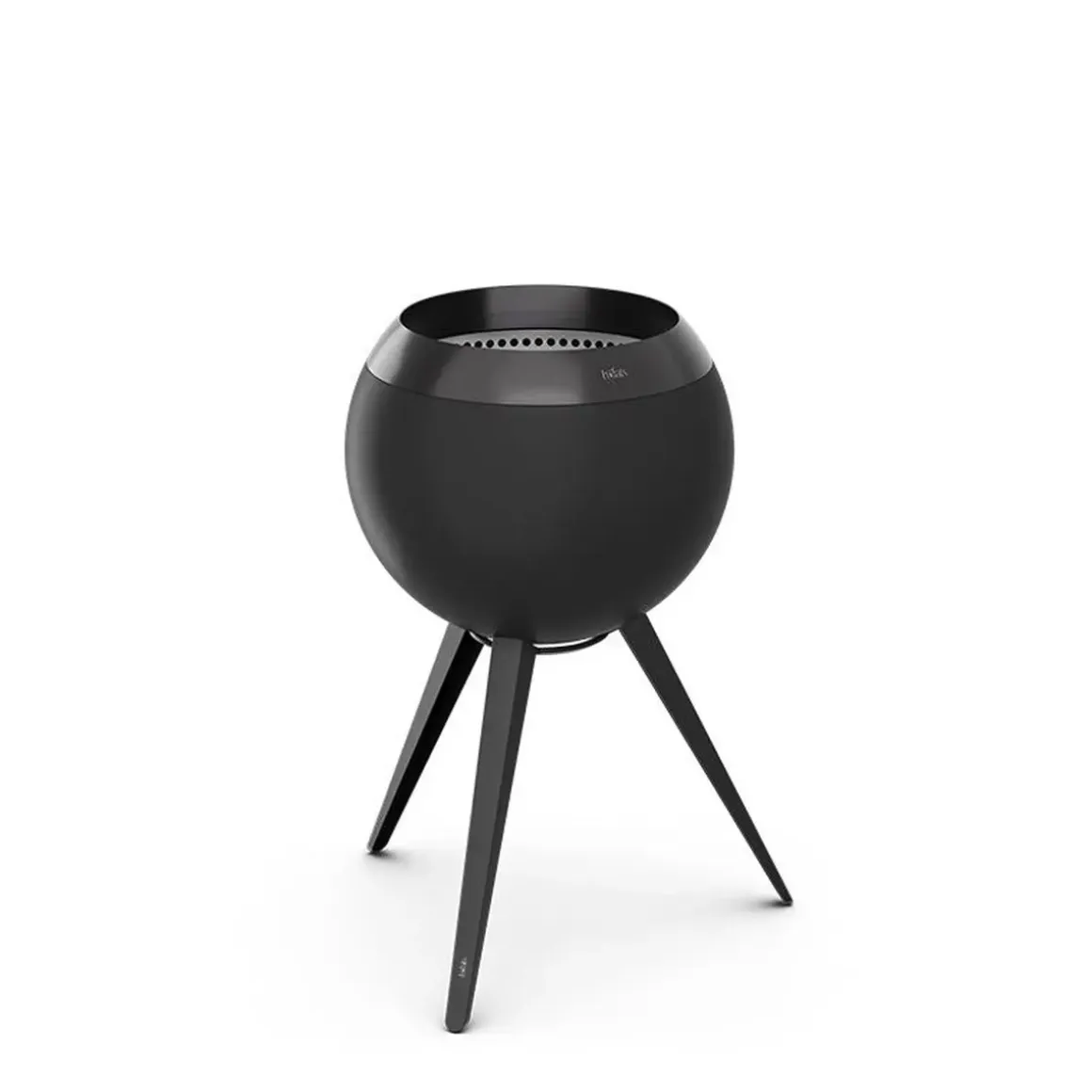 Höfats Moon 45 All Black Feuerschale mit hohem Fuß