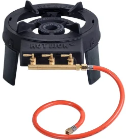 Hot Wok 12 kW Profi-Gasbrenner mit Wok,  Schlauch und Regler