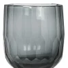 Kaheku Ganja Windlicht Glas H27cm  smoke
