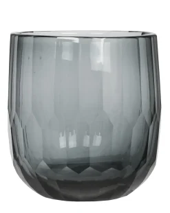 Kaheku Ganja Windlicht Glas H27cm  smoke