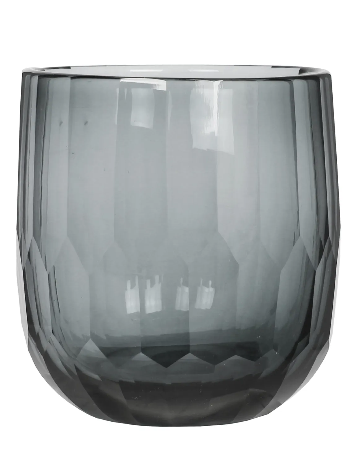 Kaheku Ganja Windlicht Glas H27cm smoke