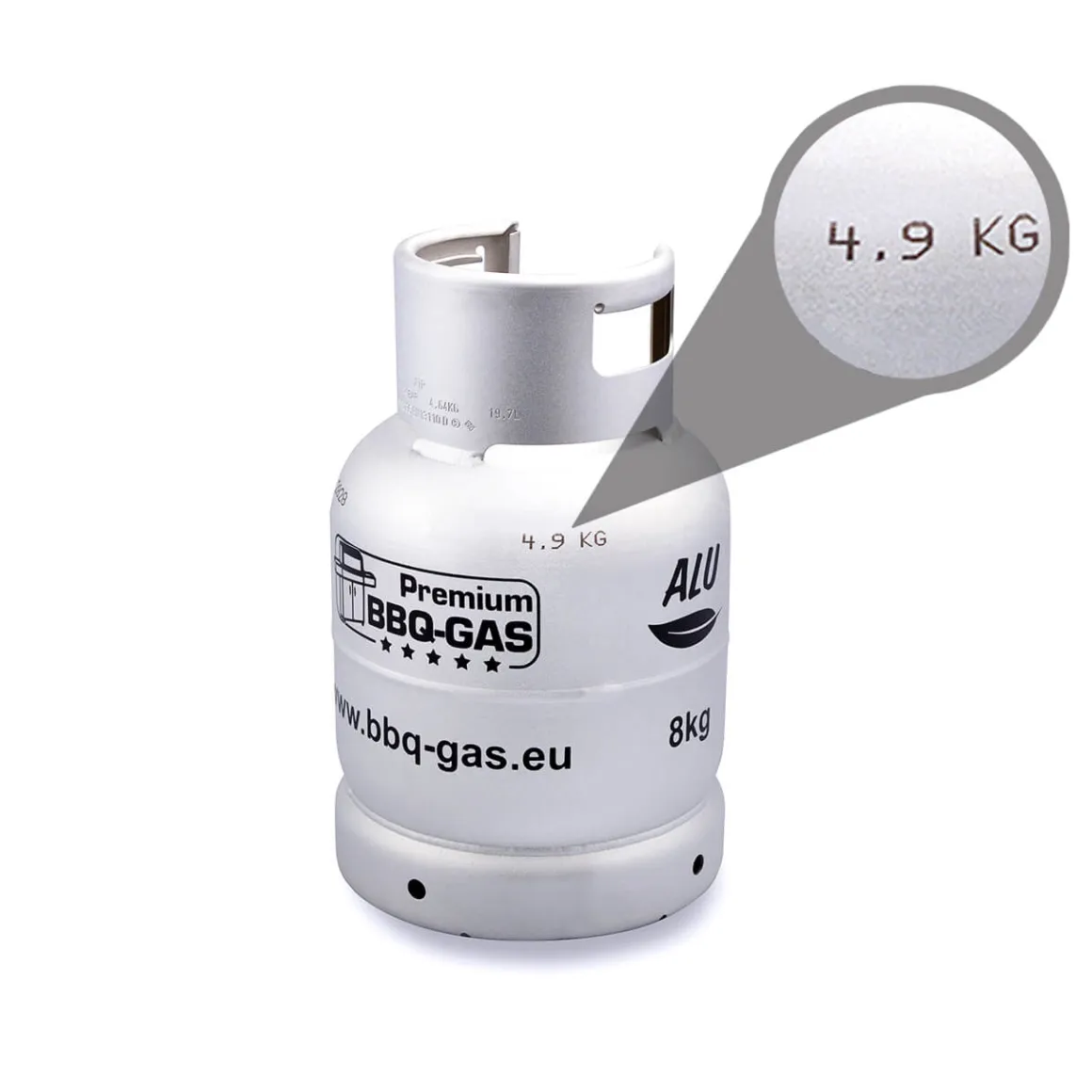 8 kg Premium Alu BBQ-GAS Flasche ungefüllt