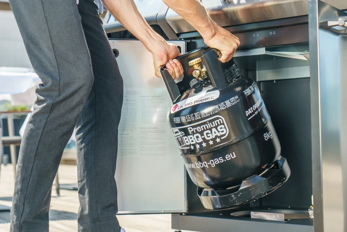 8 kg Premium BBQ Gas-Flasche gefüllt