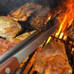 8 kg Premium BBQ Gas-Flasche mit Grill-Bürste & XXL Grill-Zange