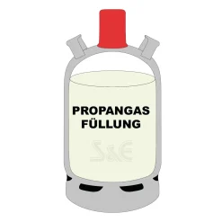 11 kg Propan Füllung für  ALUGAS Eigentumsflasche