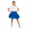Kinder-Petticoat, blau mit Glitzer