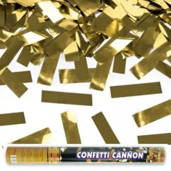Konfettikanone: gold-metallic Konfetti