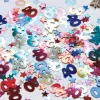 Konfetti: Zahl 40 bunt metallic Mix 12 g.