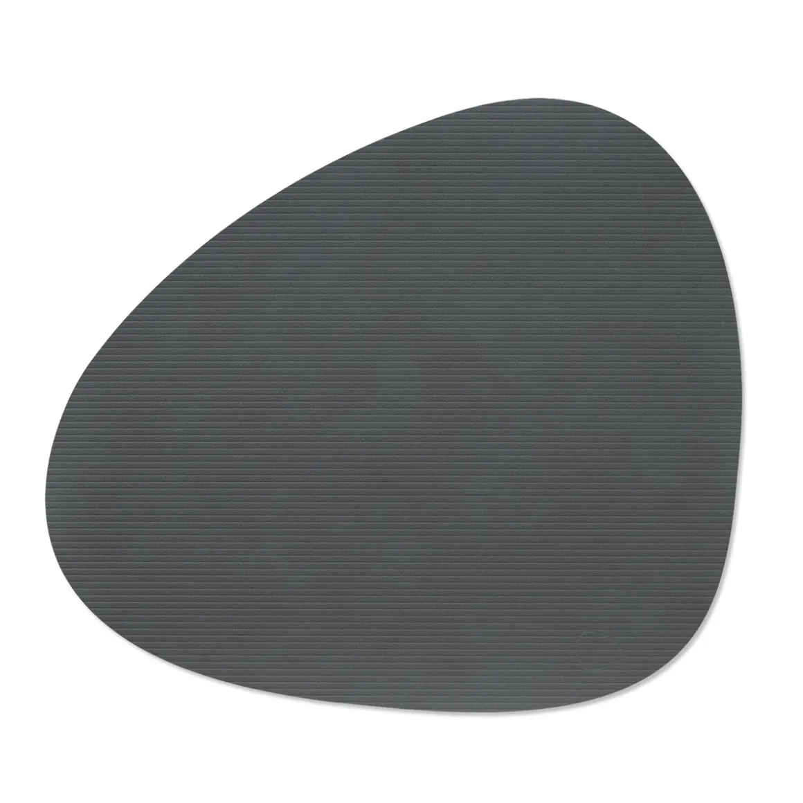 LIND DNA Tischset curve L Corduroy Anthracite 37x44 cm recyceltes Leder