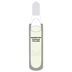 10 Liter Füllung Sauerstoff 2.5