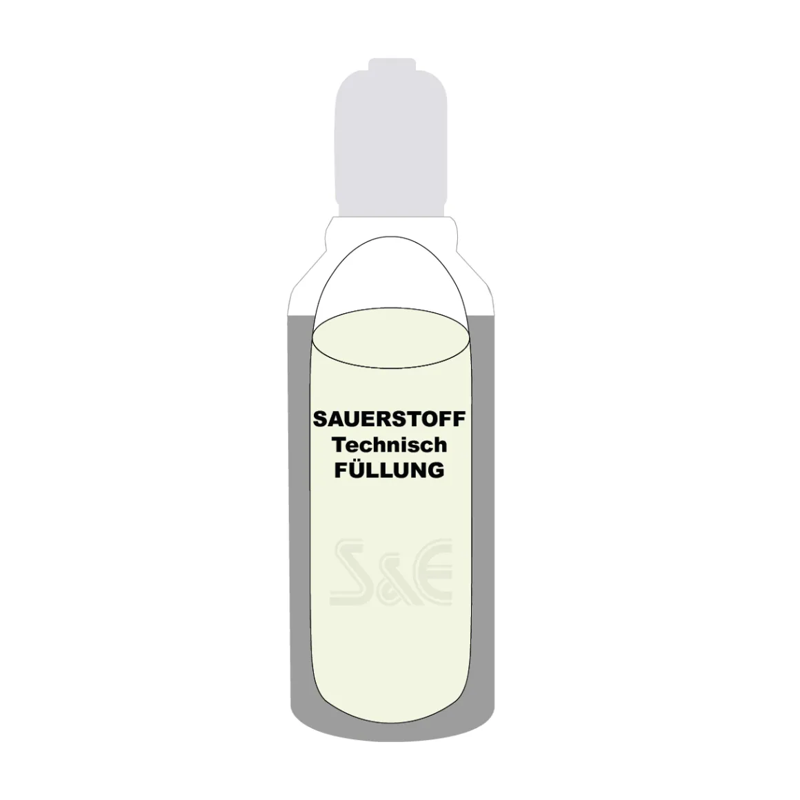 2 Liter Füllung Sauerstoff 2.5