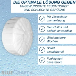 Luftentfeuchter Box mit 1 x 450g Luftentfeuchter in Vlies-Schutzummantelung