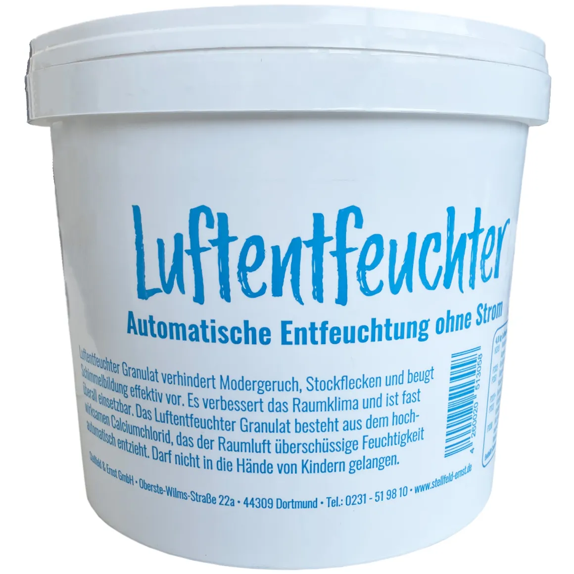 Luftentfeuchter Granulat 4,8 kg im 5 L Nachfülleimer für Raumentfeuchter