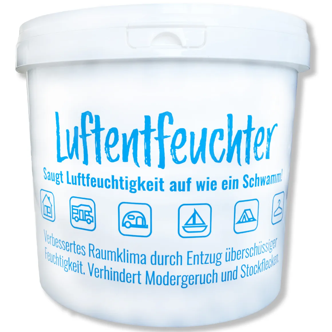Luftentfeuchter Granulat 4,8 kg im 5 L Nachfülleimer für Raumentfeuchter