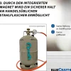 50 mbar Camping Gasregler Druckminderer  mit 200 cm Gasschlauch + Gasflaschenschlüssel