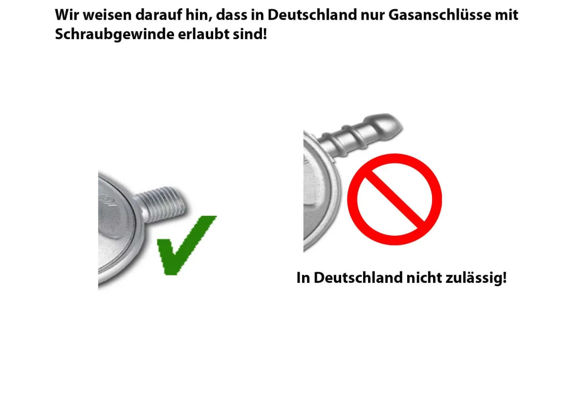 50 mbar Camping Gasregler Druckminderer