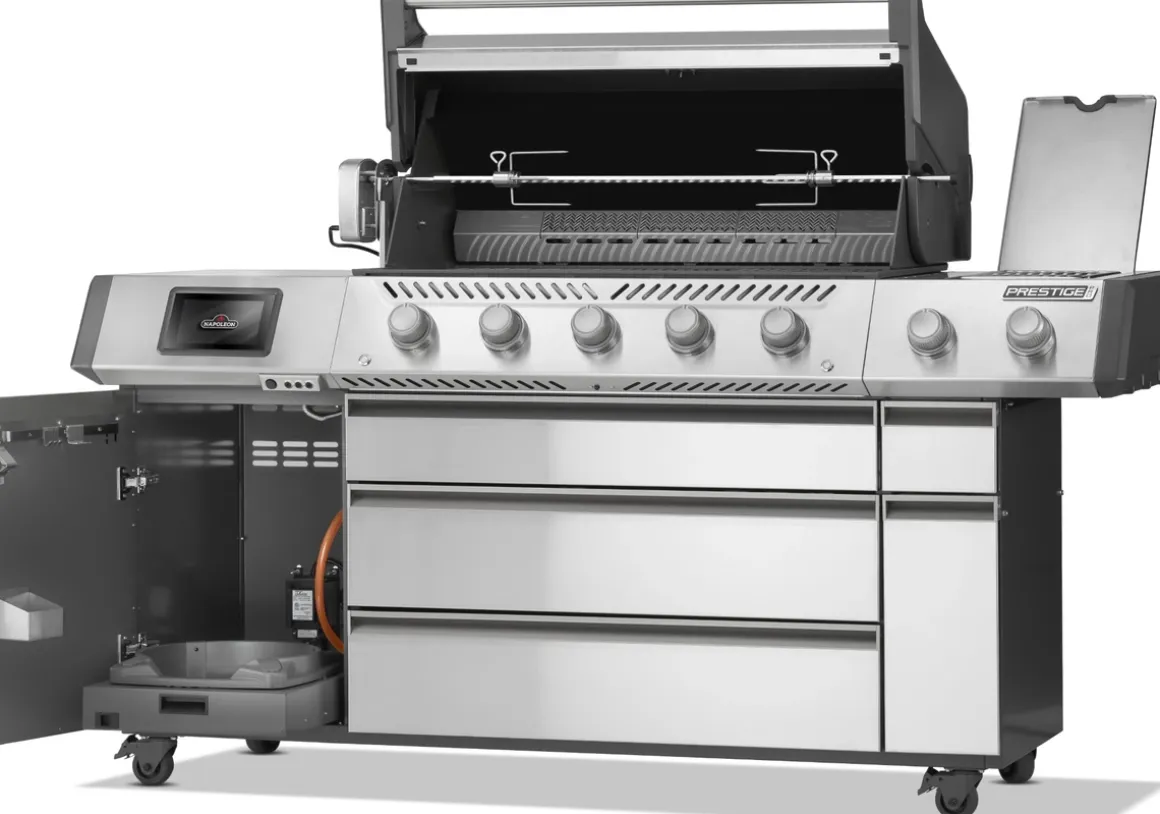 Napoleon Prestige Pro 665 Gasgrill Connected mit Drehspieß