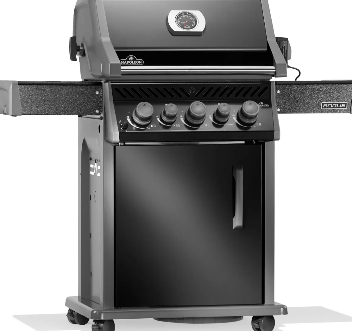 Napoleon Rogue 425 mit Gussrosten mit Drehspieß und Backburner
