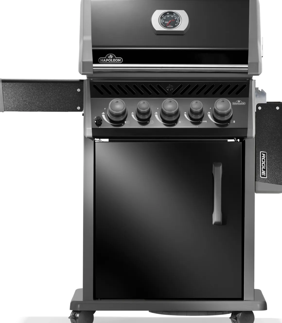 Napoleon Rogue 425 mit Gussrosten mit Drehspieß und Backburner