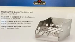 Napoleon Seitenbrenner-Windschutz klein mit Grillspieß-Einsatz