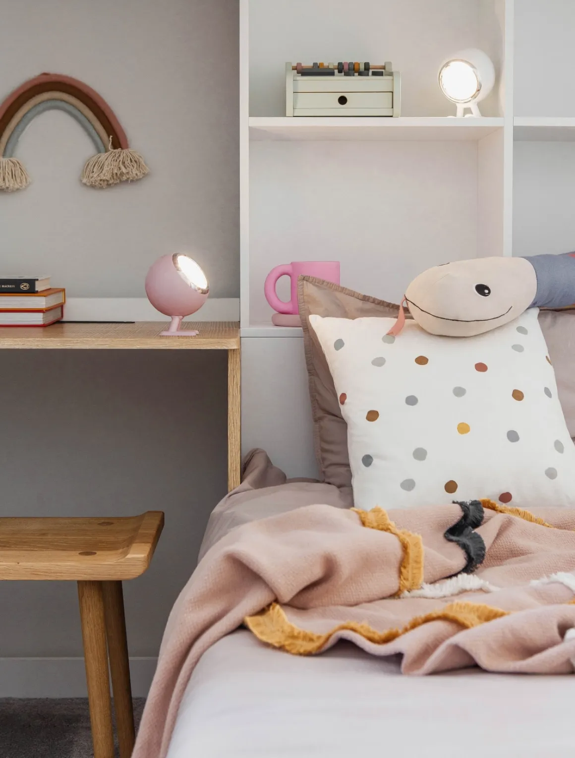 Norbitt Mr. Wattson wiederaufladbare LED Lampe - Pastell-Pink