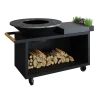Ofyr Island Black 100 Pro Feuerstelle  Keramik Dunkelgrau