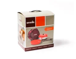 Omnia Campingbackofen Kit 1 Komplett-Set mit Form, Aufbackgitter & Silikonform